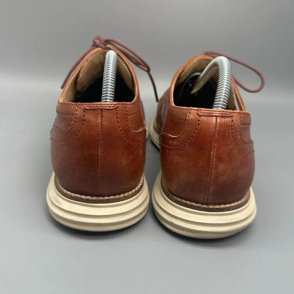Cole Haan Original Grand Men's 10.5 Brown Leather Energyweave Wingtip Oxfords